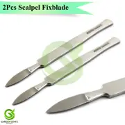 2Pcs Medical Scalpel Blade With Fixed Handle Knife Podiatry Tissue Cutting Tools