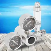 CO2 Regulator Aquarium Dual Gauge Display With Bubble Counter And Check Valv