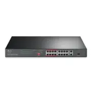 TP-Link TL-SL1218P 16-Port 10/100 Mbps + 2-Port Gigabit Rackmount Switch 16-Port