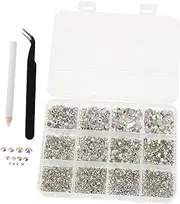 Outanaya 1 Set Colorful Flatback Rhinestones Nail Art Jewelry for Crafting and Decoration Durable Acrylic Gems Beads for Unique Nail Designs and Easy Application