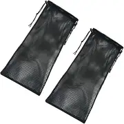PACKOVE 2pcs Snorkeling Drawstring Mesh Bags Lightweight Foldable Scuba Dive Accessories for Swimming Diving Protective Design for Secure Storage