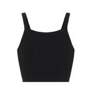 [Live The Process] Live The Process Ribbed-knit crop top AU 8 black