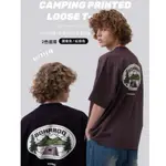 【FINEST SELECT】BOHRHOO 24SS CAMPING PRINTED LOOSE T-SHIRT