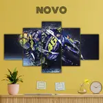 KAYU HIASAN DINDING NOVO 1SET 壁掛 ROSSI MOTO GP 5 件海報木牆裝飾定制照片