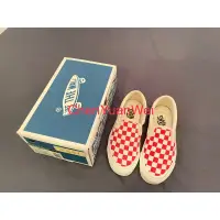 在飛比找蝦皮購物優惠-現貨 Vans 0g Classic Slip-O 紅色棋盤