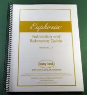 Baby Lock Euphoria BLC4 Instruction Manual: Full Color & Protective Covers!