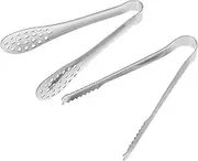 SECFOU Complete Cutlery Set w Serving Tongs Mini Ice Tongs Stainless Steel 5in for Buffet Cooking Tea Parties Wedding Kitchen Use