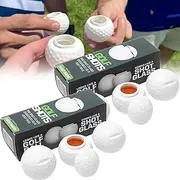 Golf Shot Glass, Birdie Juice Golf Shot Glasses, 1.5oz Golfs Ball Shaped Shots Glass, for Parties and Gatherings Unique Golfs Ball Design Perfect for Juice and Drinks (6pcs)