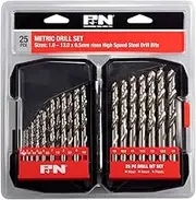 P&N PD800 HSS Metric M3 Jobber Drill Bit 25 Pieces Set