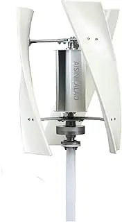 Noise Less12000w Vertical Wind Turbine Wind Turbine Generator, Vertical Wind Turbine with MPPT Controller for Home Camping (12V 24V 48V)
