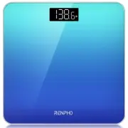 RENPHO Digital Bathroom Scale, Highly Accurate Body 10.2"/260mm, Blue