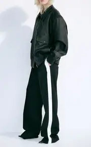 [Stella McCartney] Tuxedo-Striped Stretch-Wool Pants