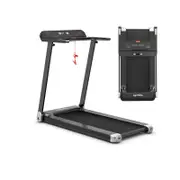 Costway Folding Electric Treadmill 12km/h with LED Screen Silver
