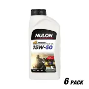 6 x Nulon Mineral Super 15W-50 Motorcycle 4 Stroke Engine Oil 1L MC15W50-1