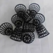 20 PCS pack of Plastic Black Net Pots Light Weight Garden Hydroponic Systems New