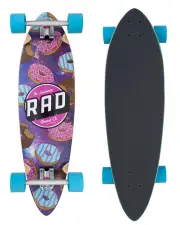 RAD COMPLETE PINTAIL MINI LONGBOARD- DONUT ASTEROID 9
