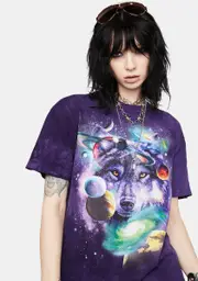 [The Mountain] Wolf Of The Cosmos Graphic Tee