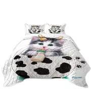 Cat Art Drawings the Cute Cup Kitty Cow Coverlet