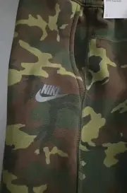 Nike Tech Fleece Camo Joggers Size XS Kids Green Black Slim Fit Youth