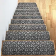 Carpet Stair Treads Set of 13 Non Slip/Skid Rubber Runner Mats or Rug Tread