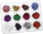 FOMIYES Spider Webs Halloween Nail Art Sequins of 12 Colors Glitter Flakes for Manicure