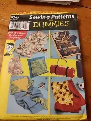 4745 Vintage Simplicity Sewing Pattern CRAFT Pillow Quilt Blanket UNCUT Carrybag