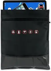 Meichoon Blocker Pouch RFID Signal Shielding Bag Anti Tracking Spy Theft Pouch Radiation The New Sticky Durable Key Blocker Jammer Wallet Mobile Phone Privacy Protection Small Black