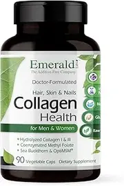 Emerald Laboratories - Collagen Health for Hair, Skin & Nails - with Sea Buckthorn & Collagen (Type I & III) - 90 Vegetable Capsules