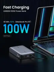 Ugreen 100W 20000mAh 3 Ports Laptop Power Bank