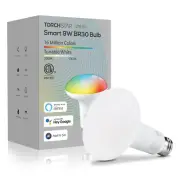 LED BR30 Smart Light Bulbs, Dimmable RGBCW, WiFi Color Changing, E26 Base