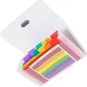 13 Pockets A6 Flashcard Organizer with Colorful Labels–Expanding File Folder for Cards, Coupons, and More