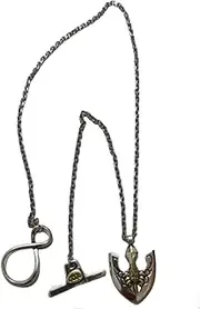 [HAMISH] Anime JJBA Merch JoJo Joruno Jobaana Necklace Arrow Necklace Stand Requiem Golden Insect Arrow Anime Props Accessories Pendant Creative Lightweight presents for Fans