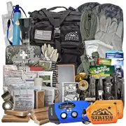 Sirius Survival Pre-Packed Emergency Survival Kit/Bug Out Bag for 2 - 150+ Pcs
