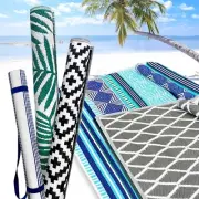 120*150cm Sand Free Woven Beach Mat Sandless Waterproof Picnic outdoor Blanket