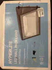HYPERLITE LED Wall Pack Light 120W with Dusk to Dawn Photocell and Glass Lens...