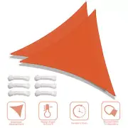 2 Pack 25 Ft 97% UV Block Triangle Sun Shade Sail Canopy for Outdoor Backyard