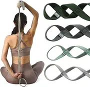 VRTX Stretch Straps for Exercise | Yoga & Pilates Stretching Bands w/ 7 Loops | Resistance Bands for Fitness Workout, Home Gym, Physical Therapy | Soft Cloth, Durable