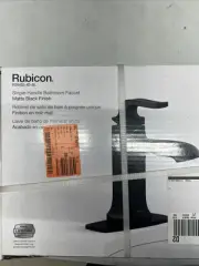 KOHLER Rubicon R29402-4D-BL Single Hole Handle Bathroom Faucet in Matte Black