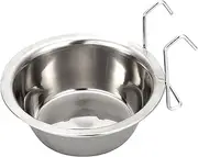 Cage Kennel Hanging Pet Bowls, Dog Water Bowl for Crate, Stainless Steel Hanging Pet Cage Bowl, Dog Crate Water Bowl, Wire Hanger Kennel Pet Bowl, Pet Bird Cat Dog Food Water Bowl Hanger for Home