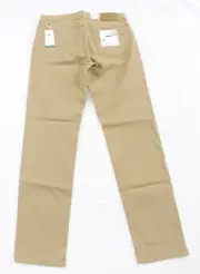 New $198 Brax Cooper Fancy 5 Pocket Pants Men's 33x34 Beige Hi-Flex Chino Casual