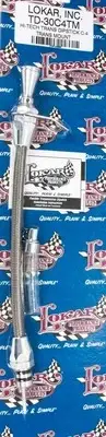 Lokar TD-30C4TM Hi-Tech Transmission Dipstick - Transmission Mount - Flexible -