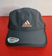 Adidas Women's Superlite Relaxed Adjustable Performance Hat SPF 50 Gray Pink