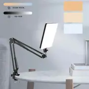 "LED Photography Light with Scissor Arm Stand for Zoom, YouTube & Live Streaming