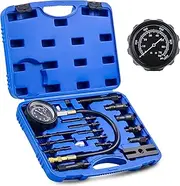 Orion Motor Tech Diesel Engine Compression Tester, 18pc Diesel Compression Tester with 0-1000 psi Diesel Pressure Gauge Adapters, Diesel Injector Tester Diesel Pressure Tester Kit