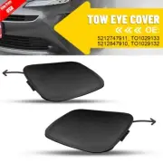 For 2019-2022 Toyota Prius Left+Right Side Car Tow Hook Eye Cap Covers Primed