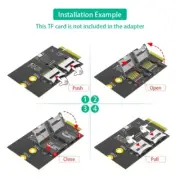 3042/3052 M.2 B Key USB Bus to Double Memory Card Reader Adapter Risers