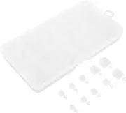 HONMEET Nail Tips Toe Extensions 100pcs Full Coverage Artificial Nail Forms Long Toe Nail Extensions Diy Nail Art Kit for Women
