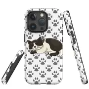 For iPhone 15 Pro Max Case, Shielding Cover, Tuxedo Cat