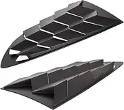 Side Window Louvers Compatible for Hyundai/Genesis Coupe 2010-2016 Windshield Sun Shade Cover Matte Black -Pair Car Sun Protector Window