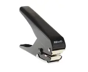 Heavy-Duty Slot Metal Single Hole Puncher 1-Hole Paper Punch 10 Sheet Capacity for ID Card PVC Photo Slot and Paper Chipboard Art Project Documents